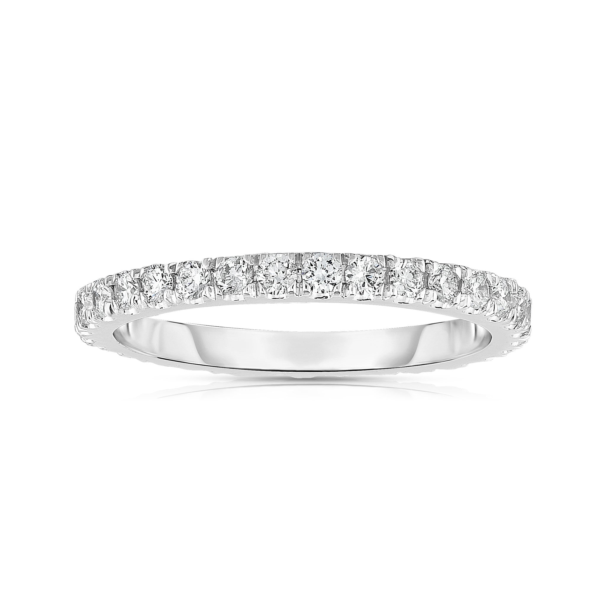 0.50Ct Diamond Eternity Wedding Band in 14K White Gold