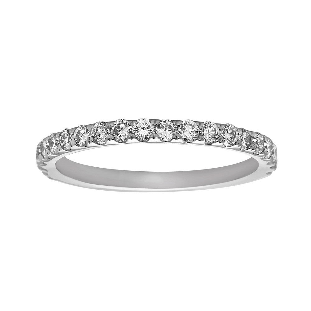 0.60Ct Diamond Wedding Band in 14K White Gold