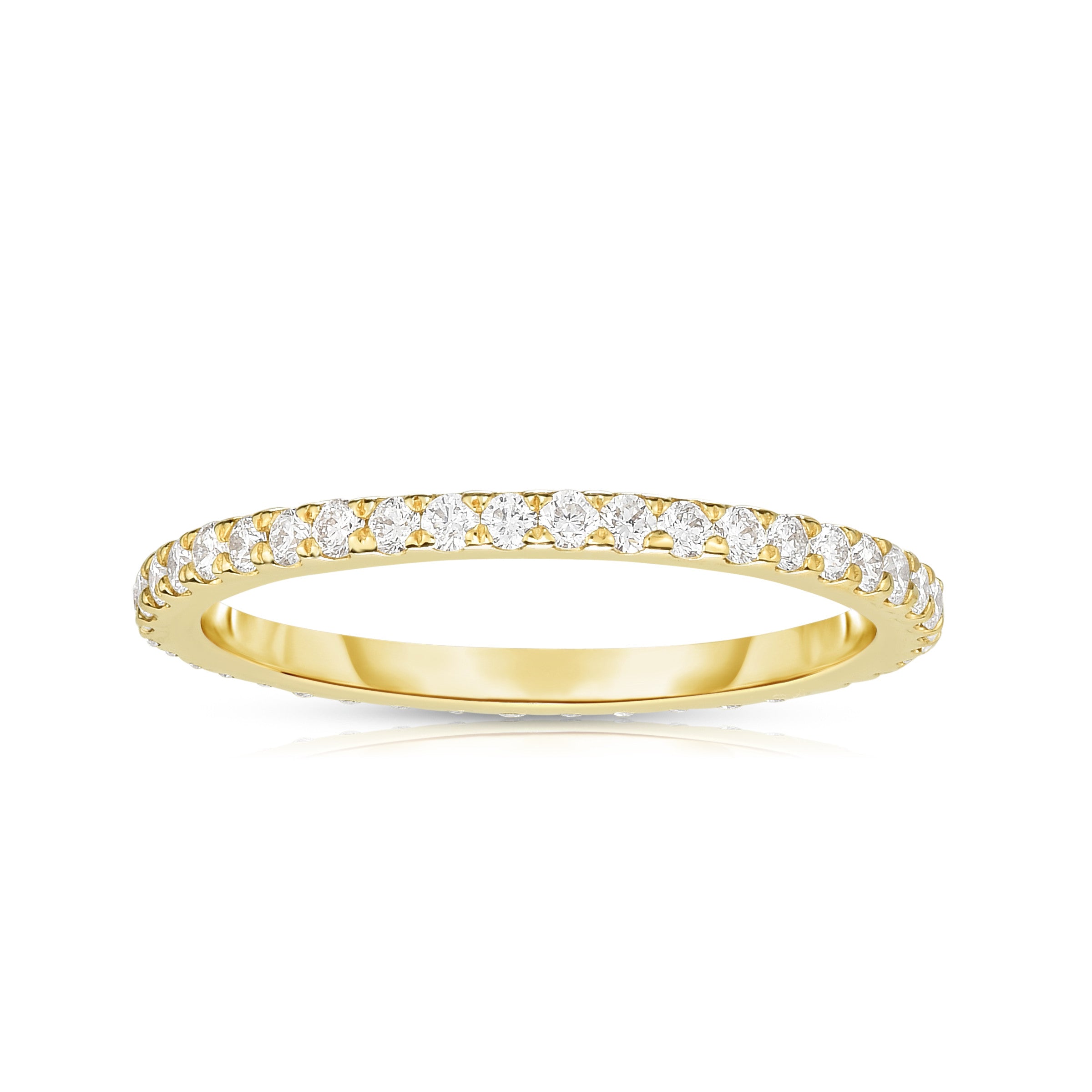 0.40Ct Diamond Eternity Wedding Band in 14K Yellow Gold