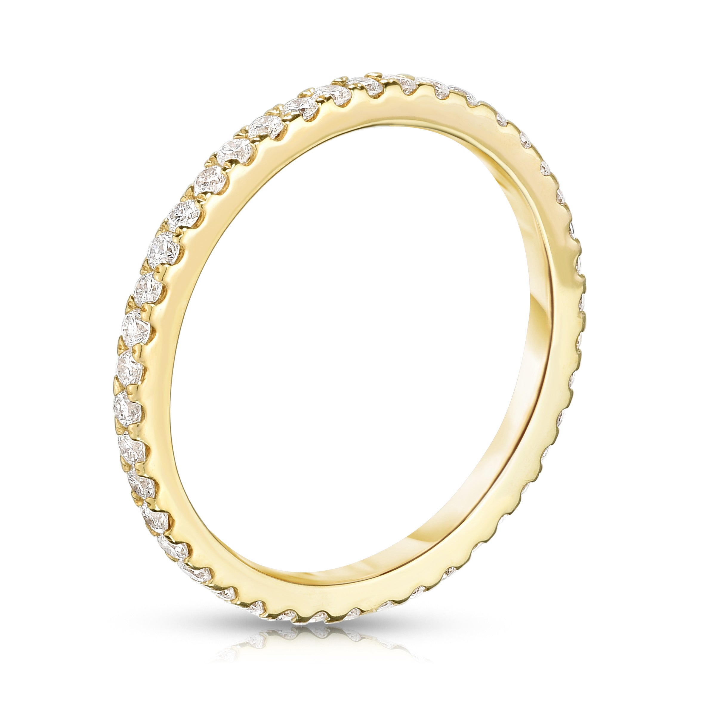 0.40Ct Diamond Eternity Wedding Band in 14K Yellow Gold