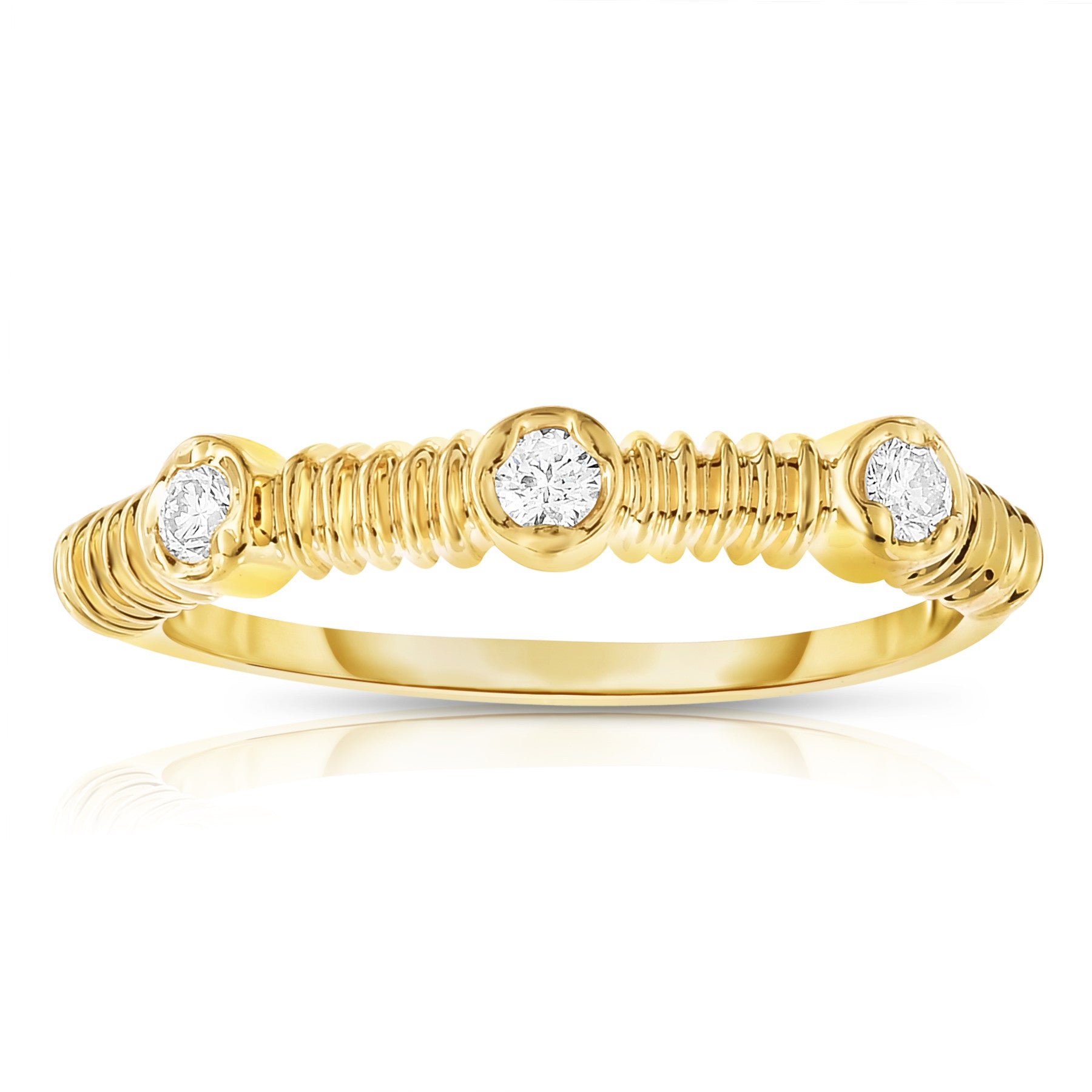 0.12Ct Diamond Stackable Ring in 14K Gold