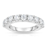 14K White Gold Diamond (2 Ct, G-H Color, SI2-I1 Clarity) Wedding Band