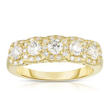 14K Gold Diamond (1.15 Ct, G-H Color, SI2-I1 Clarity) Wedding Ring