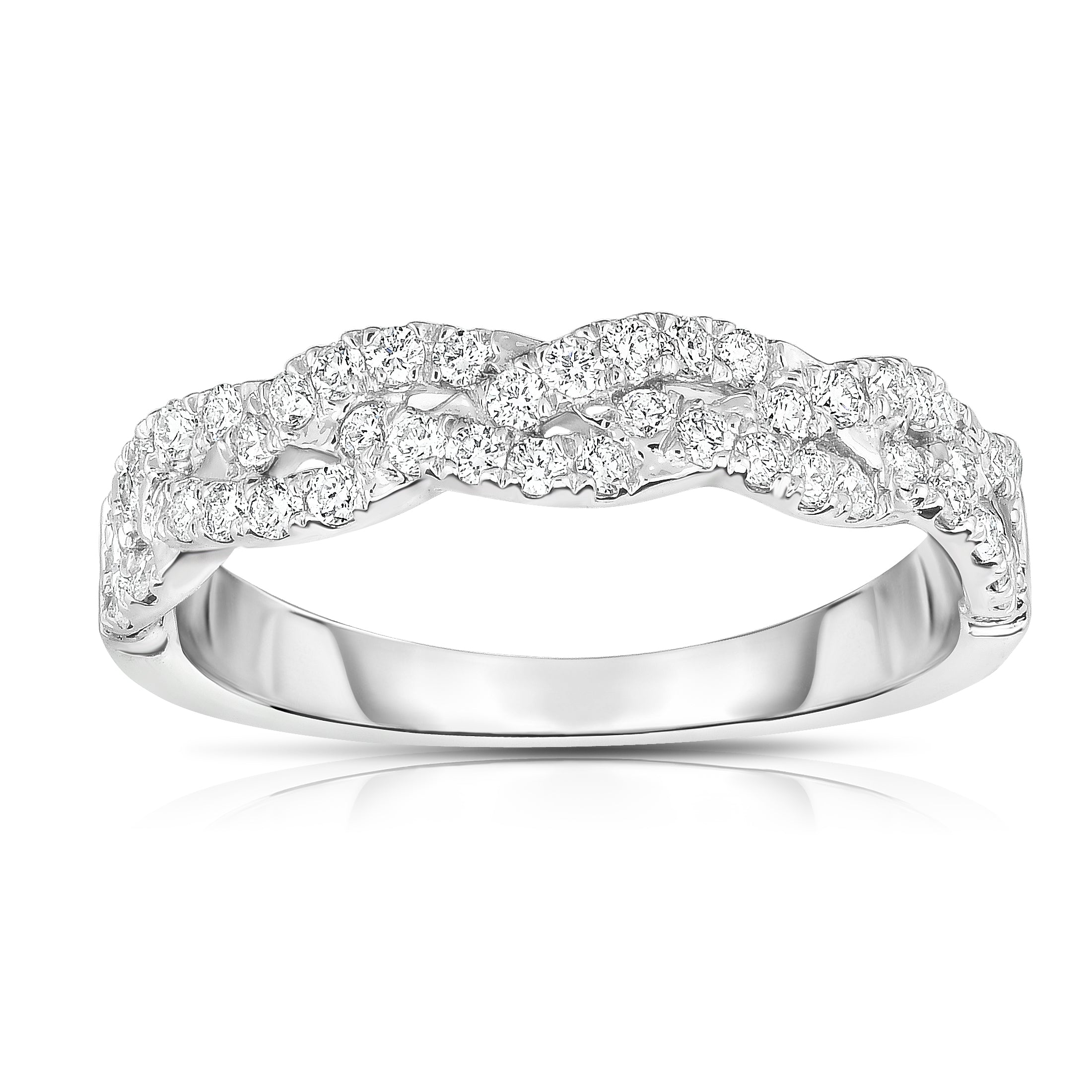 0.45Ct Diamond Infinity Ring in 14k Gold