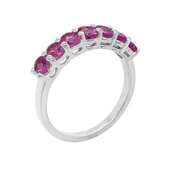 14K Gold Oval 4x3MM Pink Sapphire Ring