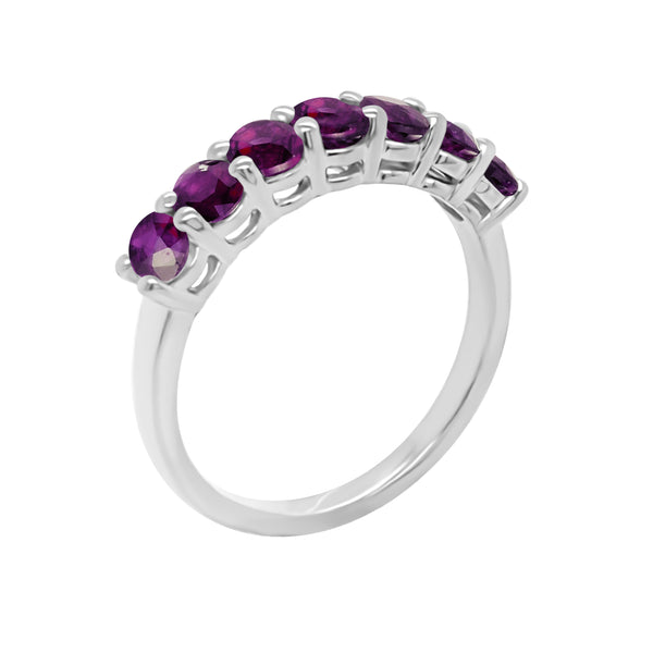 14K Gold Oval 4x3MM Purple Sapphire Ring