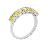 14K Gold Oval 4x3MM Yellow Sapphire Ring