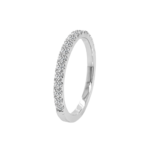 14K Gold Diamond Wedding Band (0.35 Ct, G-H Color, SI2-I1 Clarity)