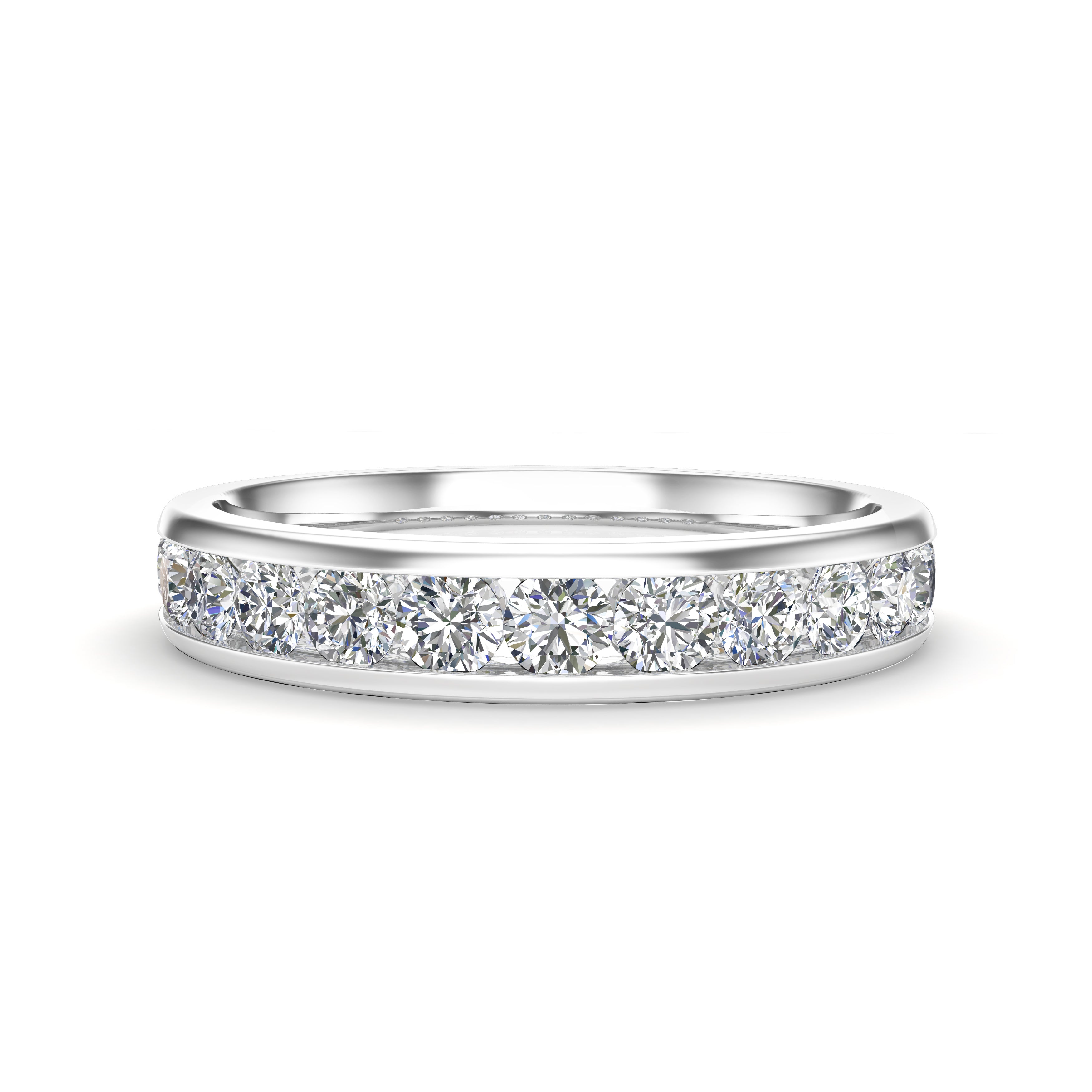 0.65Ct Diamond Channel Set Wedding Band in 14K Gold