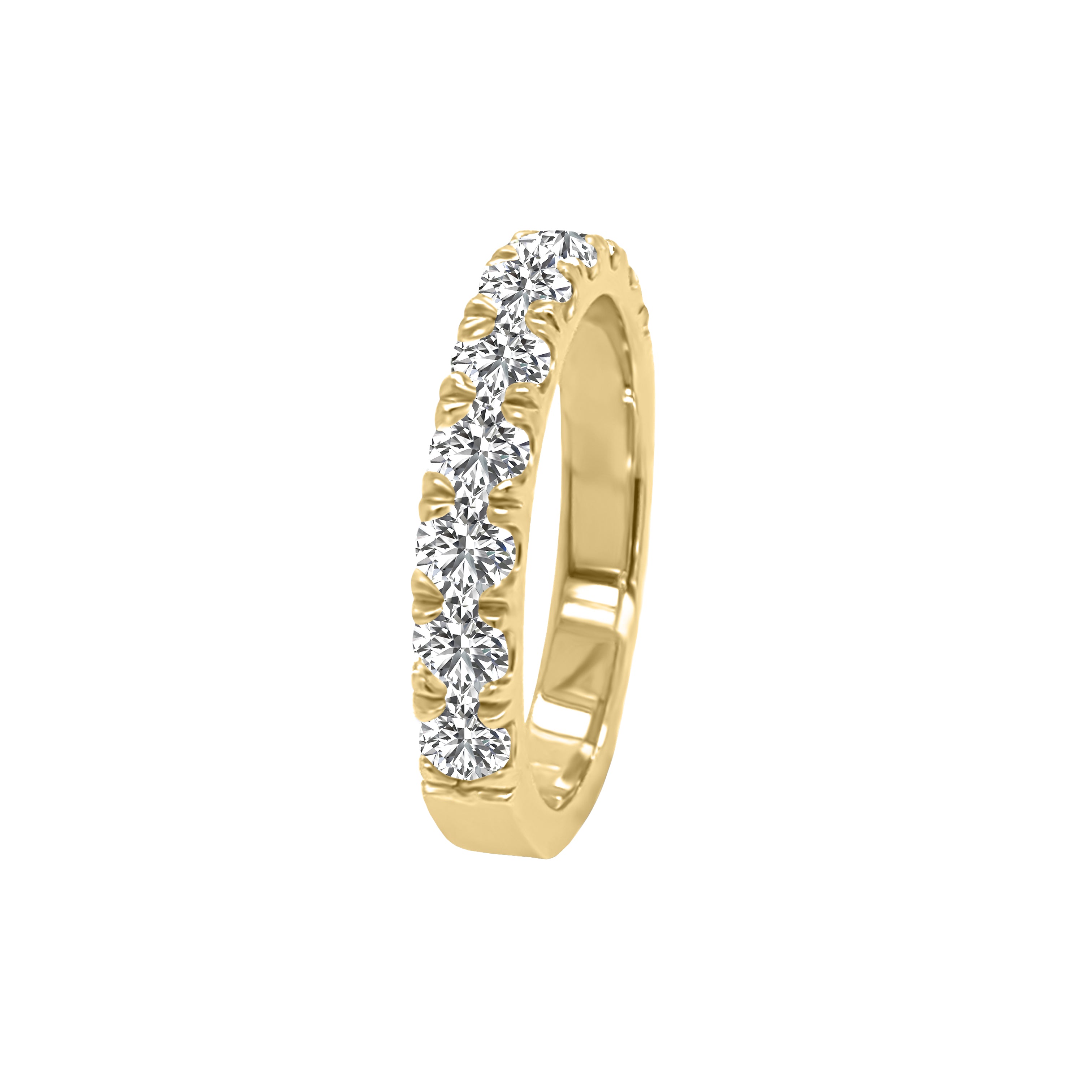 0.75Ct Diamond Wedding Band in 14K Gold