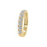 14K Gold Diamond Wedding Band (0.75 Ct, G-H Color, SI2-I1 Clarity)