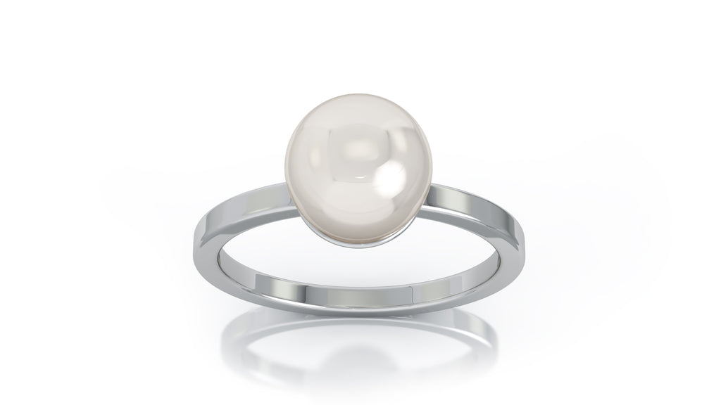 14K Gold 7MM Akoya Cultured Pearl Ring
