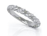 14K White Gold Diamond (0.12 Ct, G-H Color, SI2-I1 Clarity) Ring