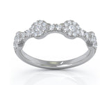14K White Gold Diamond (0.35 Ct, G-H Color, SI2-I1 Clarity) Ring
