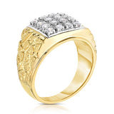14K Gold Diamond (0.50 Ct, I1-I2 Clarity, G-H Color) Men's Ring