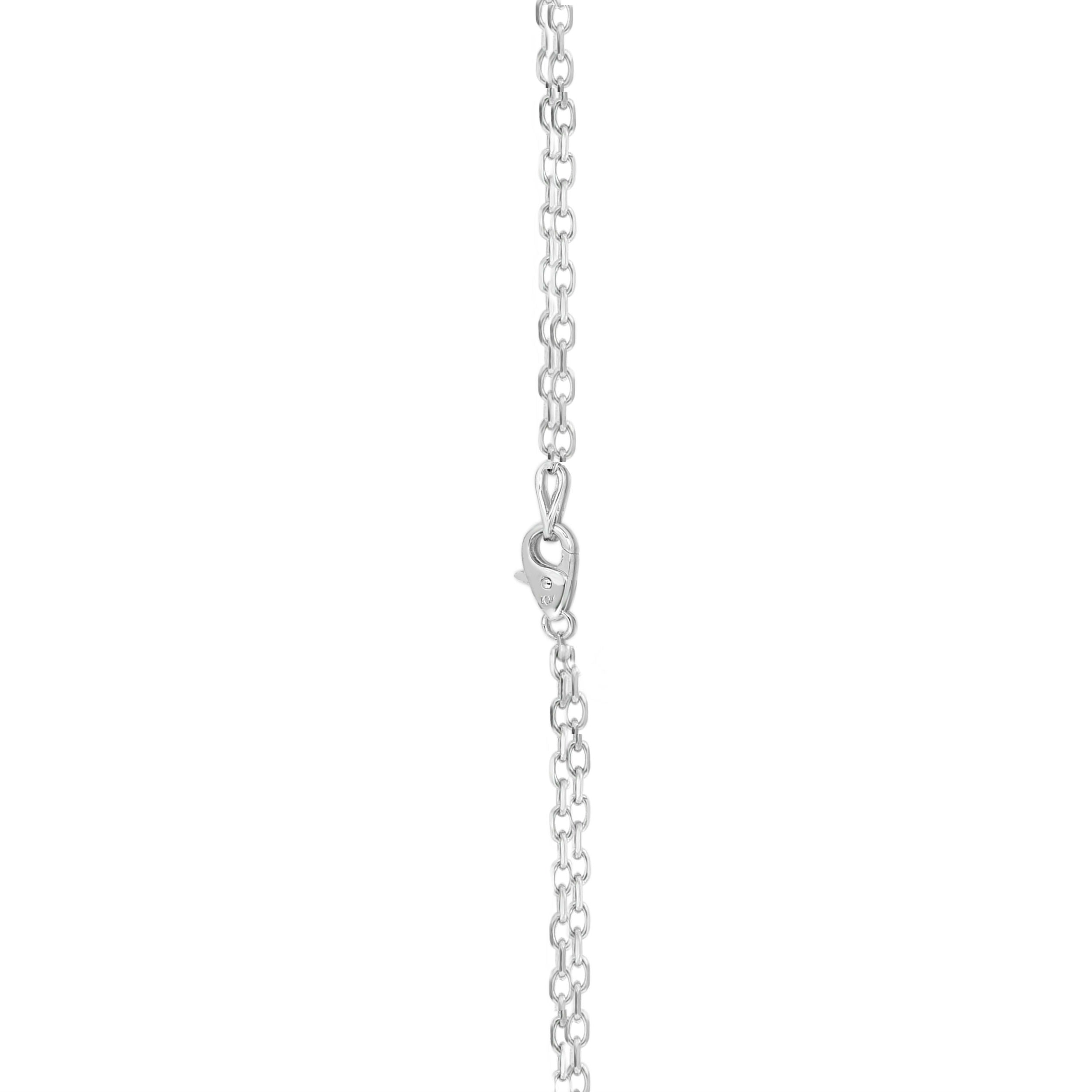 0.68Ct Diamond Cross Pendant With 18" Gold Chain in 14K Gold