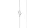 14K Gold 6 MM Gemstone & White Diamond Accent (0.06 Ct, G-H Color, SI2-I1 Clarity) Necklace, 16"-18"